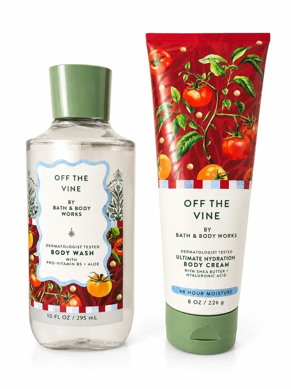 Bath & Body Works Gift Set - Off The Vine Body Cream Mosturizer & Body Wash